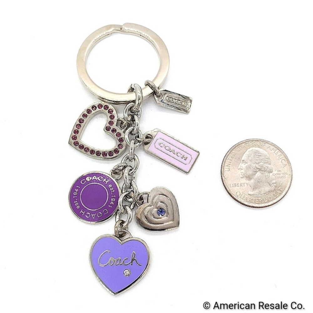 Vintage COACH Triple Heart Keychain or Lanyard-Rare! NWOT - Picture 5 of 7